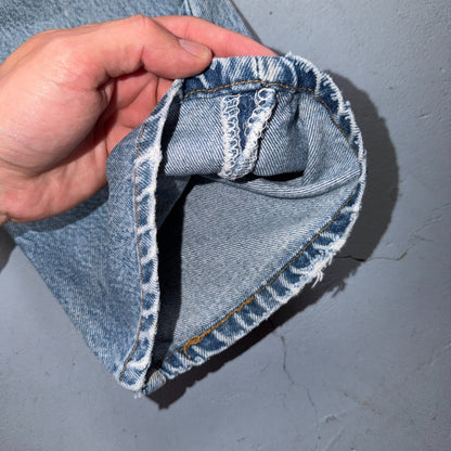 Levis 501 Vintage 90s USA XX Straight Leg Jeans Blue Light Wash 38x38 Act 35x34