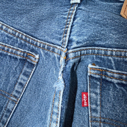 Levis 501 Vintage 80s USA XX Straight Leg Jeans Blue Light Wash 40x36 Act 36x31