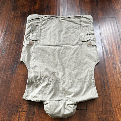Vtg Banana Republic Size S Safari Travel Vest Animal Print RARE 70s