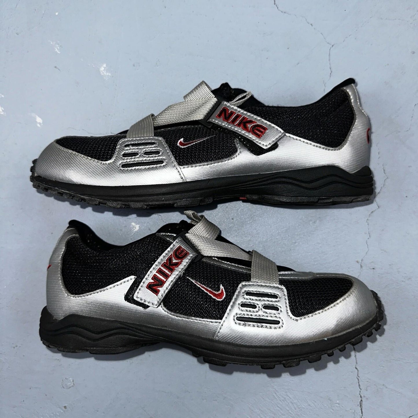 Nike Size 10 VTG 171105-061 Contagious Women's Cycling Shoes Silver 1998 90s