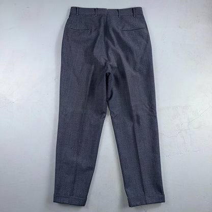 1950s 1960s VTG Mens 2 PC Suit 40 Jacket Coat Pants Blue Union Wool Rockabilly