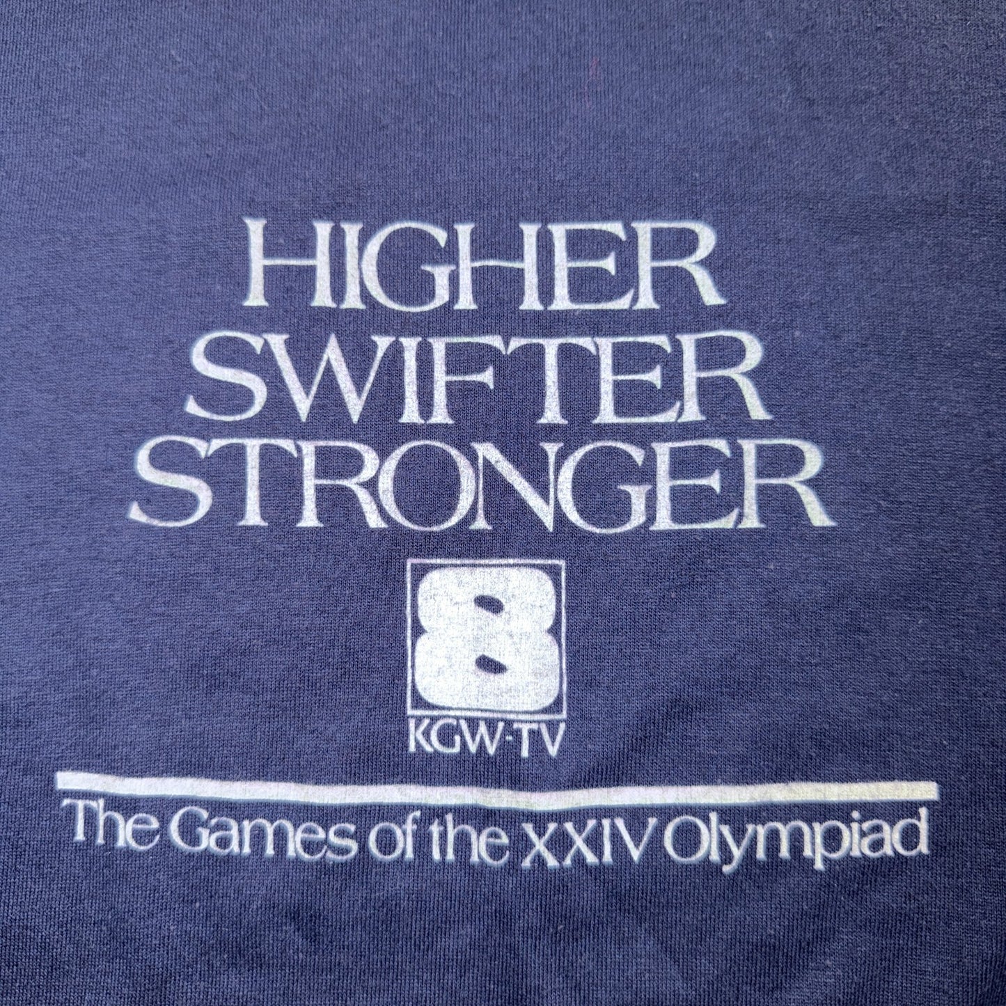 Channel 8 KGW TV 80s VTG T Shirt Portland Oregon Olympiad Rare Single Stitch