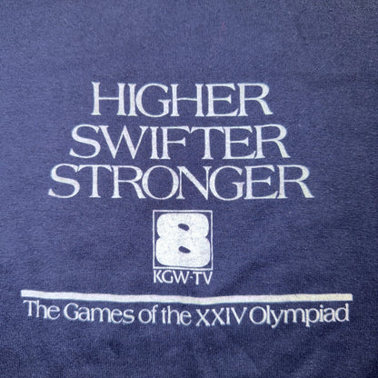 Channel 8 KGW TV 80s VTG T Shirt Portland Oregon Olympiad Rare Single Stitch