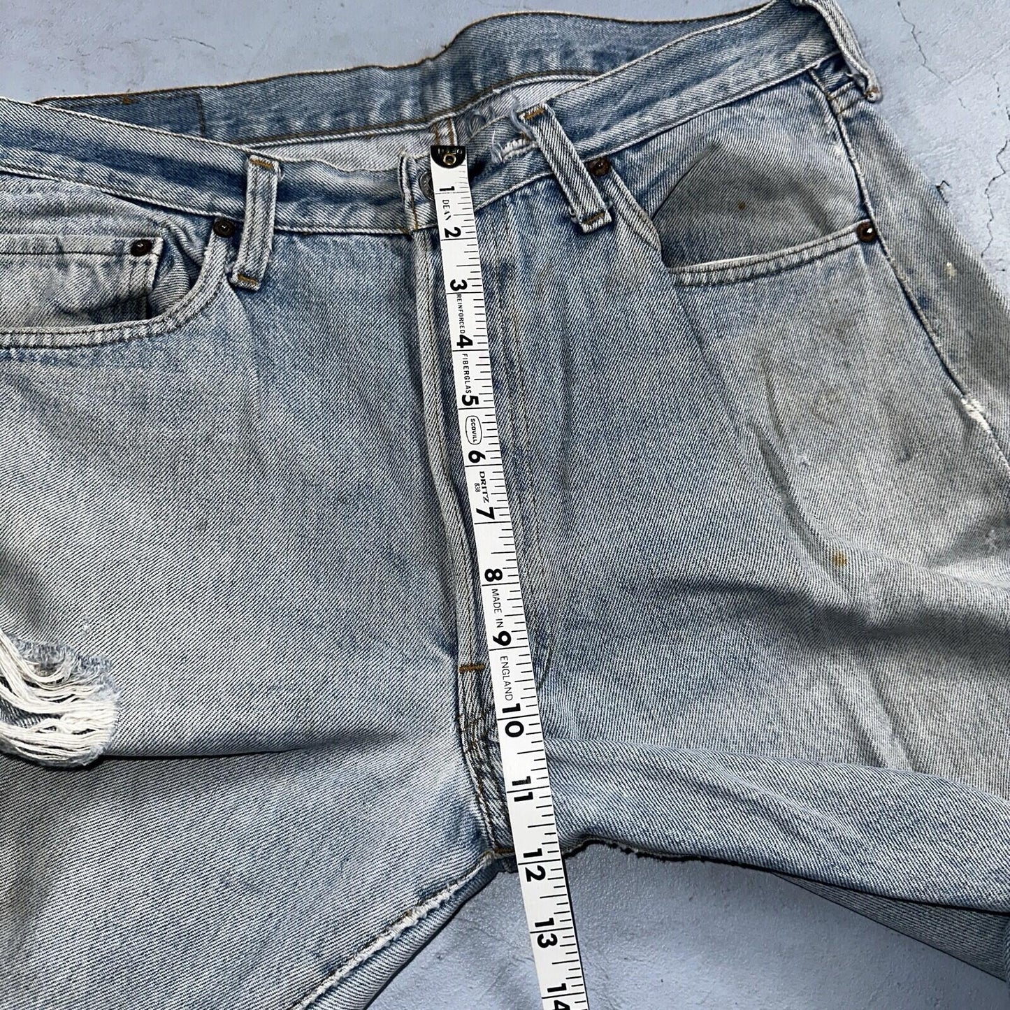 Levis 501 Vintage 80s Redline Selvedge USA XX Jeans Light Wash 36x31 Act 33x28