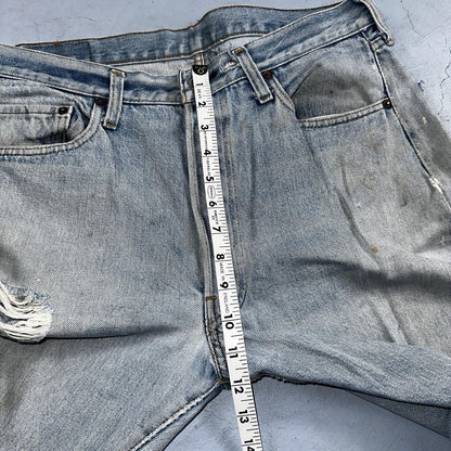 Levis 501 Vintage 80s Redline Selvedge USA XX Jeans Light Wash 36x31 Act 33x28