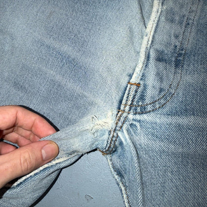 Levis 501 Vintage 80s Redline Selvedge USA XX Jeans Light Wash 36x38 Act 33x33