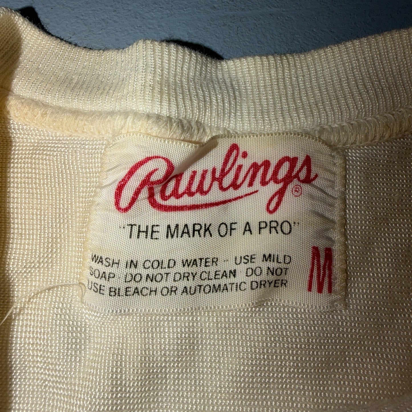 VTG Rawlings Football Jersey 26 White Blue USA Athletic T Shirt 1960s Rockabilly