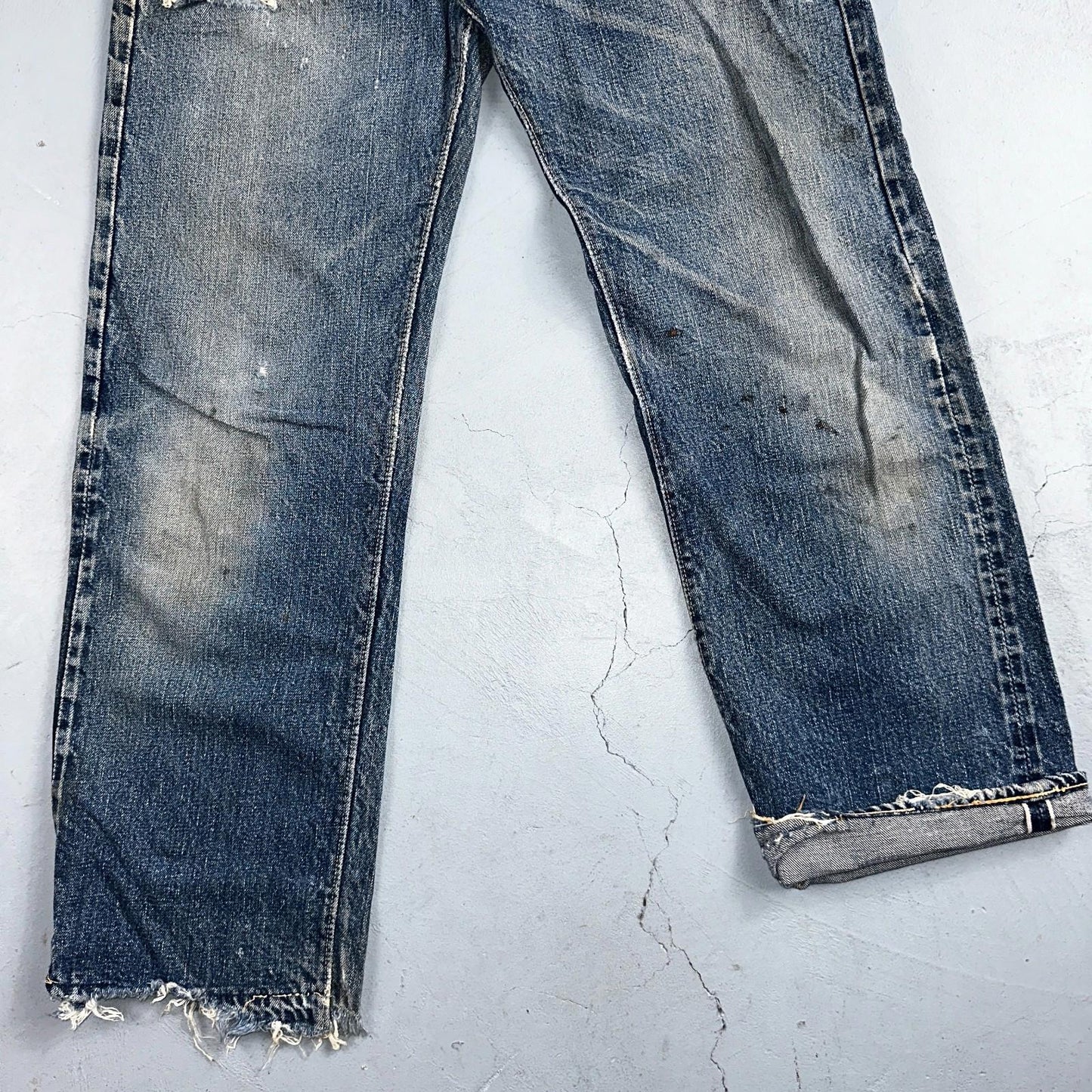 Levis 501 XX Big E Vintage 40s Redline Selvedge USA XX 1940s 50s Jeans 29x28
