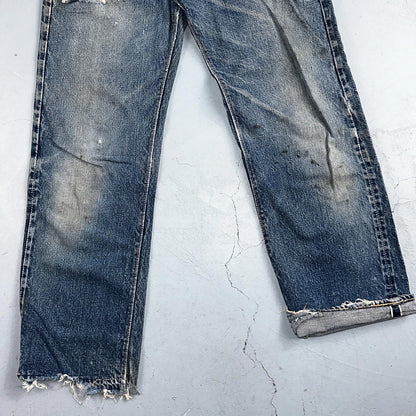 Levis 501 XX Big E Vintage 40s Redline Selvedge USA XX 1940s 50s Jeans 29x28