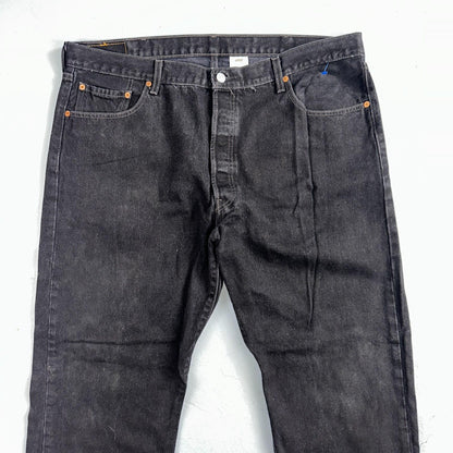 Levis 501 Vintage Y2K 90s XX Straight Leg Jeans Black Dark Wash 42x32 Act 41x31