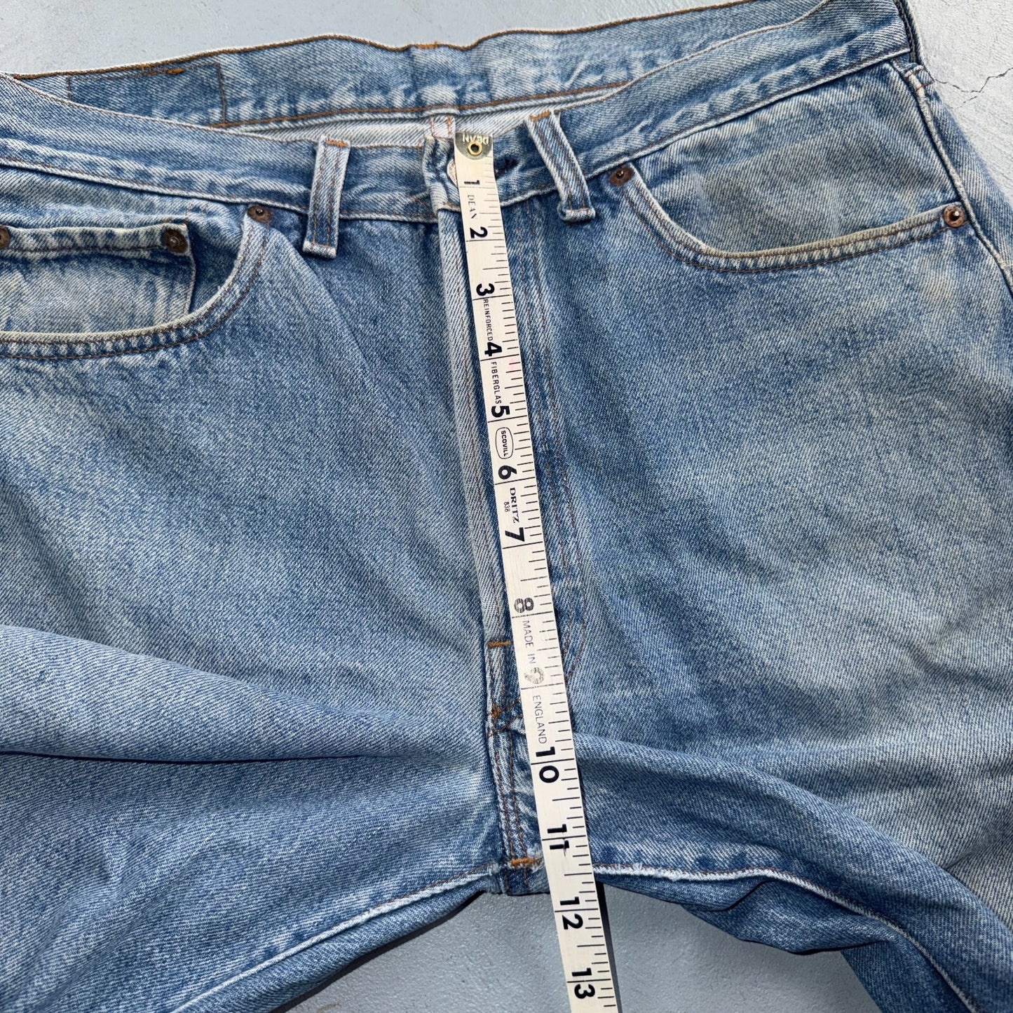 Levis 501 Vintage 80s Redline Selvedge USA XX Jeans Light Wash Act 33x32