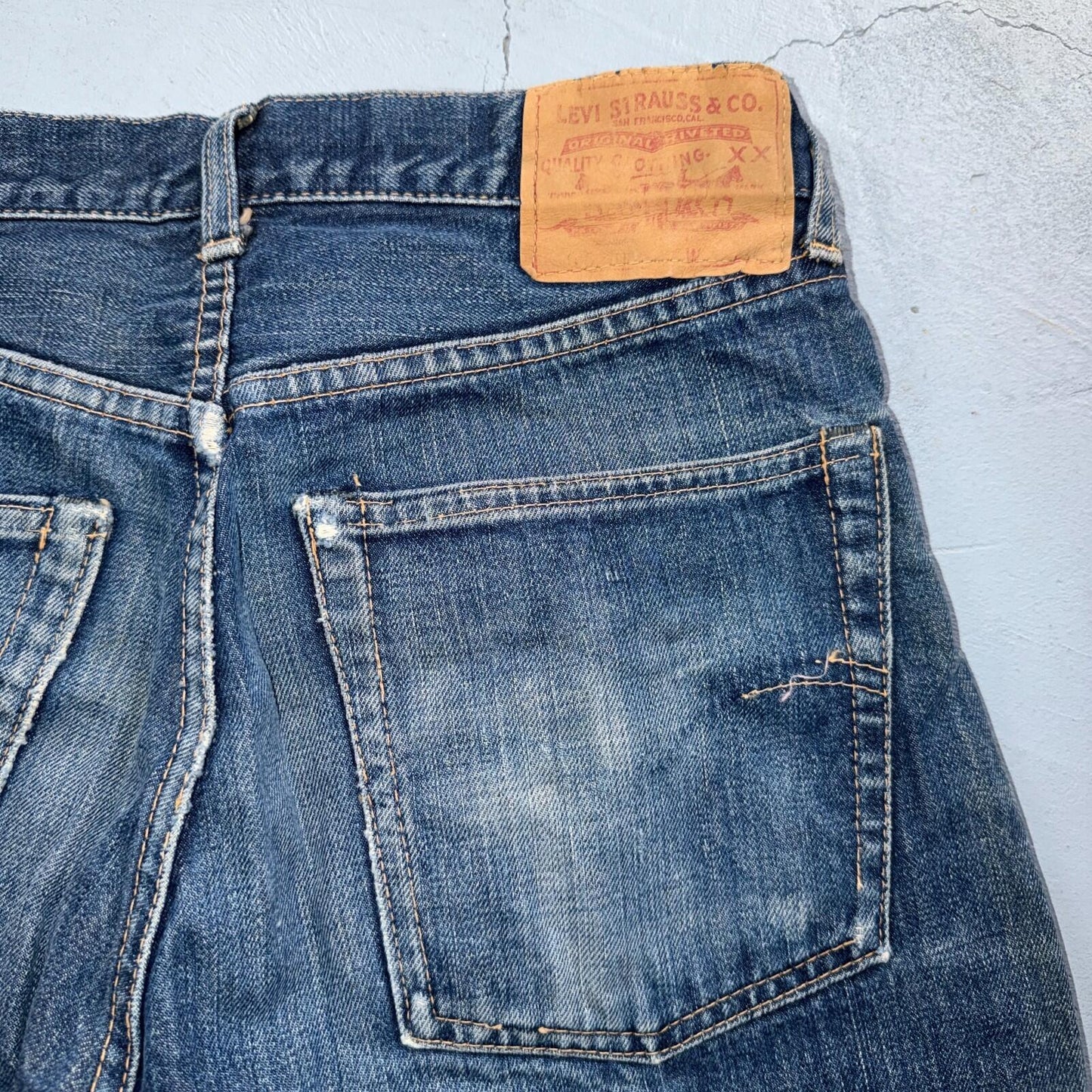 Levis 505 Big E Vintage 60s Redline Selvedge USA XX 1960s Jeans 501 Act 31x28