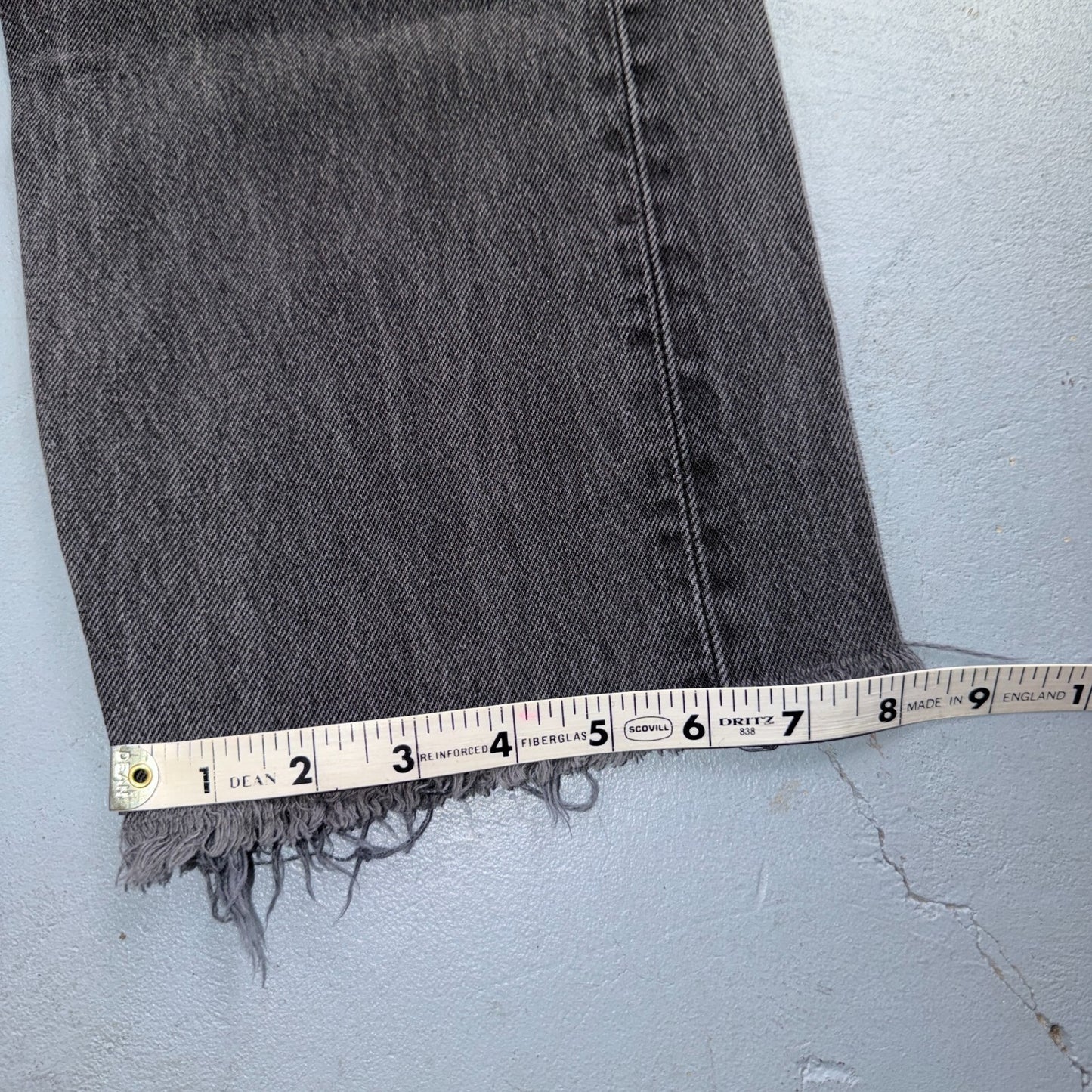 Levis 501 Vintage 90s USA XX Straight Leg Jeans Black Light Wash 34x34 Act 31x27