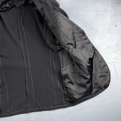 VTG 1930s Mens 1 PC Suit Tuxedo Coat Jacket Black 20s Antique Skinners Satin