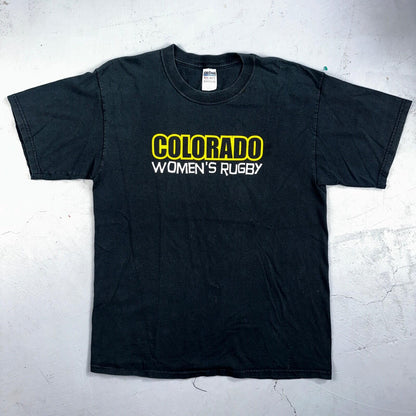 VTG Wanna Ruck T Shirt Colorado Womens Rugby Y2K Gildan L Rap Funny Humor Joke