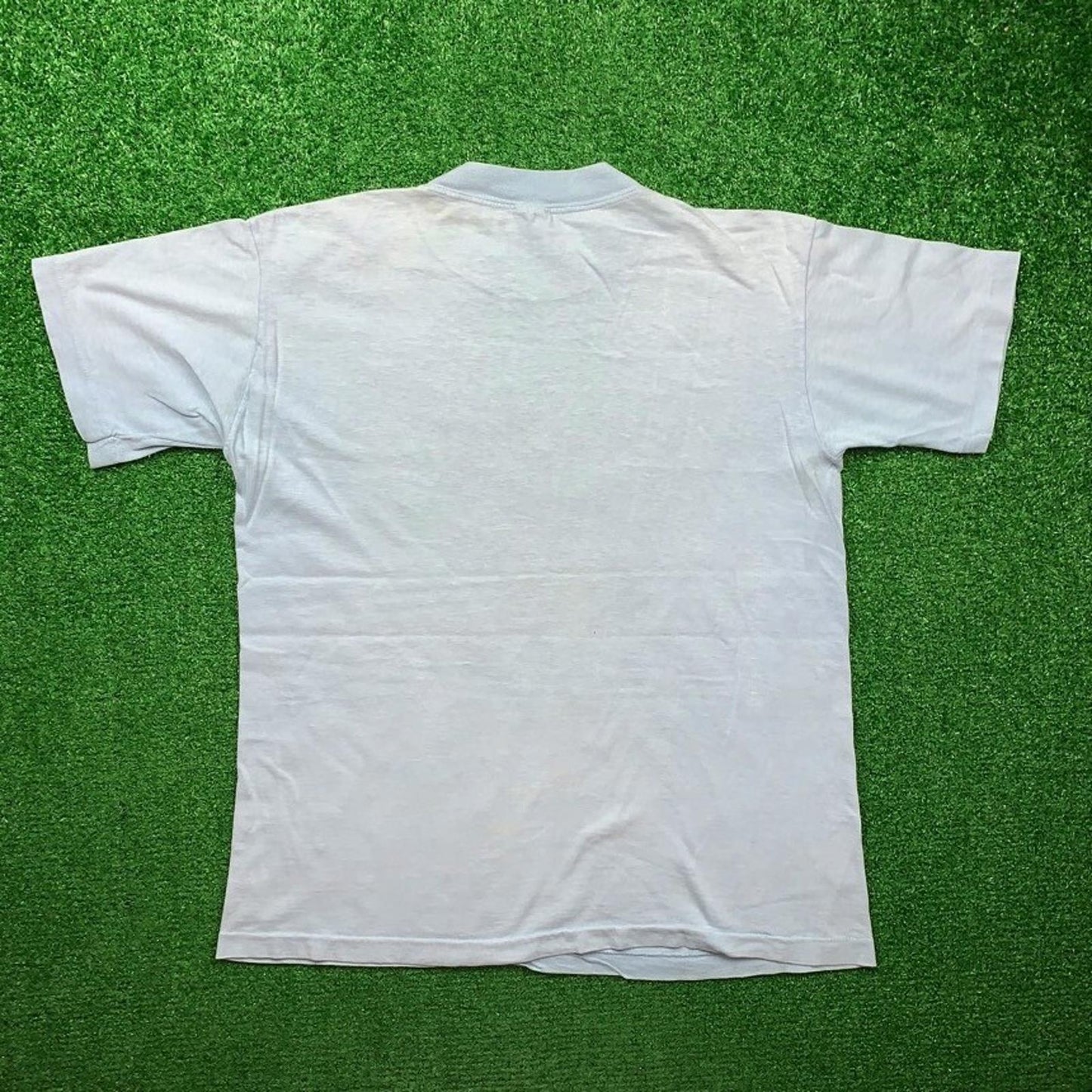 70s Quad Block Print Vintage Nike T Shirt USA Rare Single Stitch Pinwheel Anvil