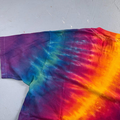 Hanes Beefy XL Tie Dye VTG T Shirt 1980s 80s Single Stitch Hippie Hipster Boho