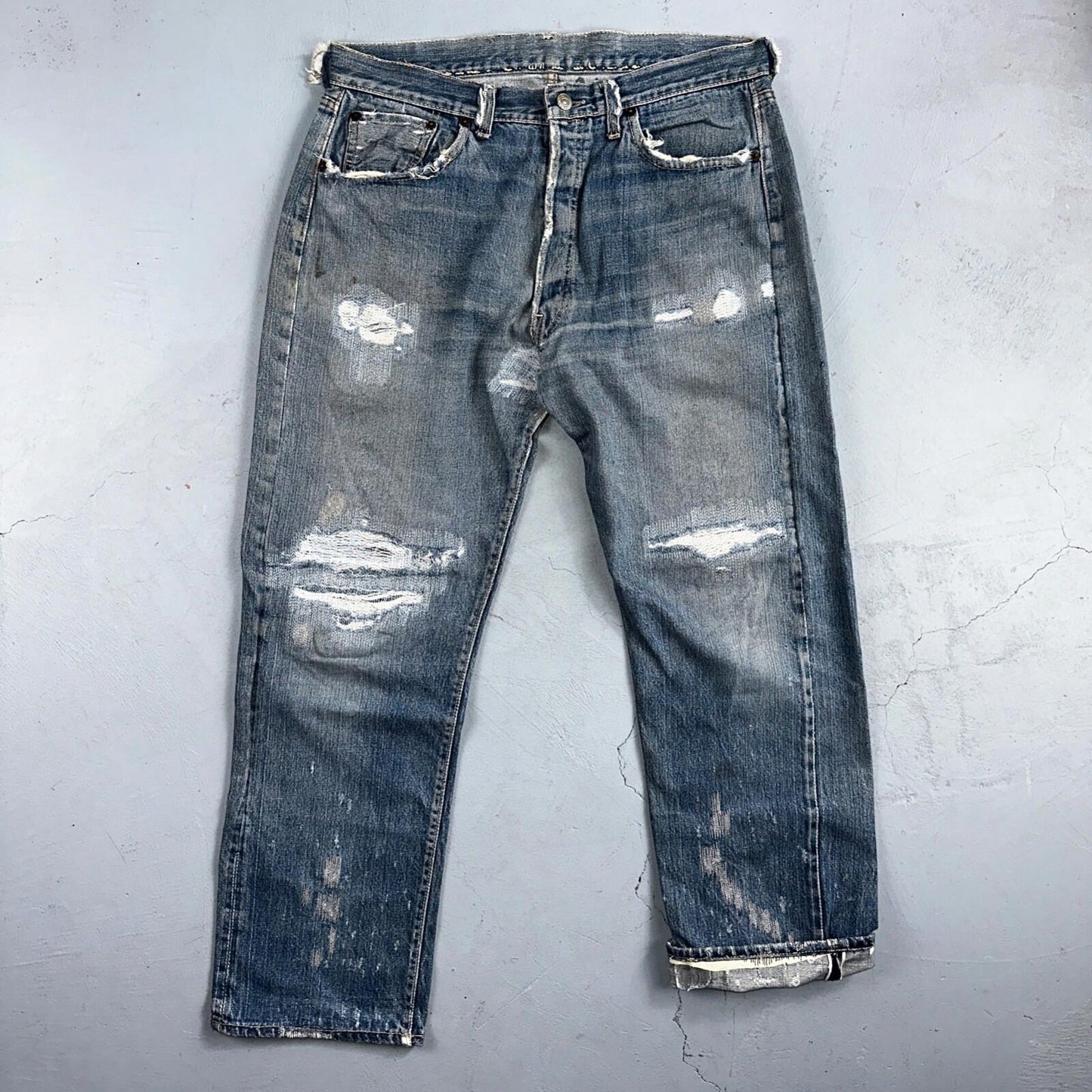 Levis 501 Big E Vintage 60s Redline Selvedge USA XX 1960s Jeans 66 Act 34x28