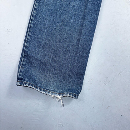 Levis 517 Vintage 90s Canada Orange Tab Bootcut Flare Blue Worn Jeans Act 38x30