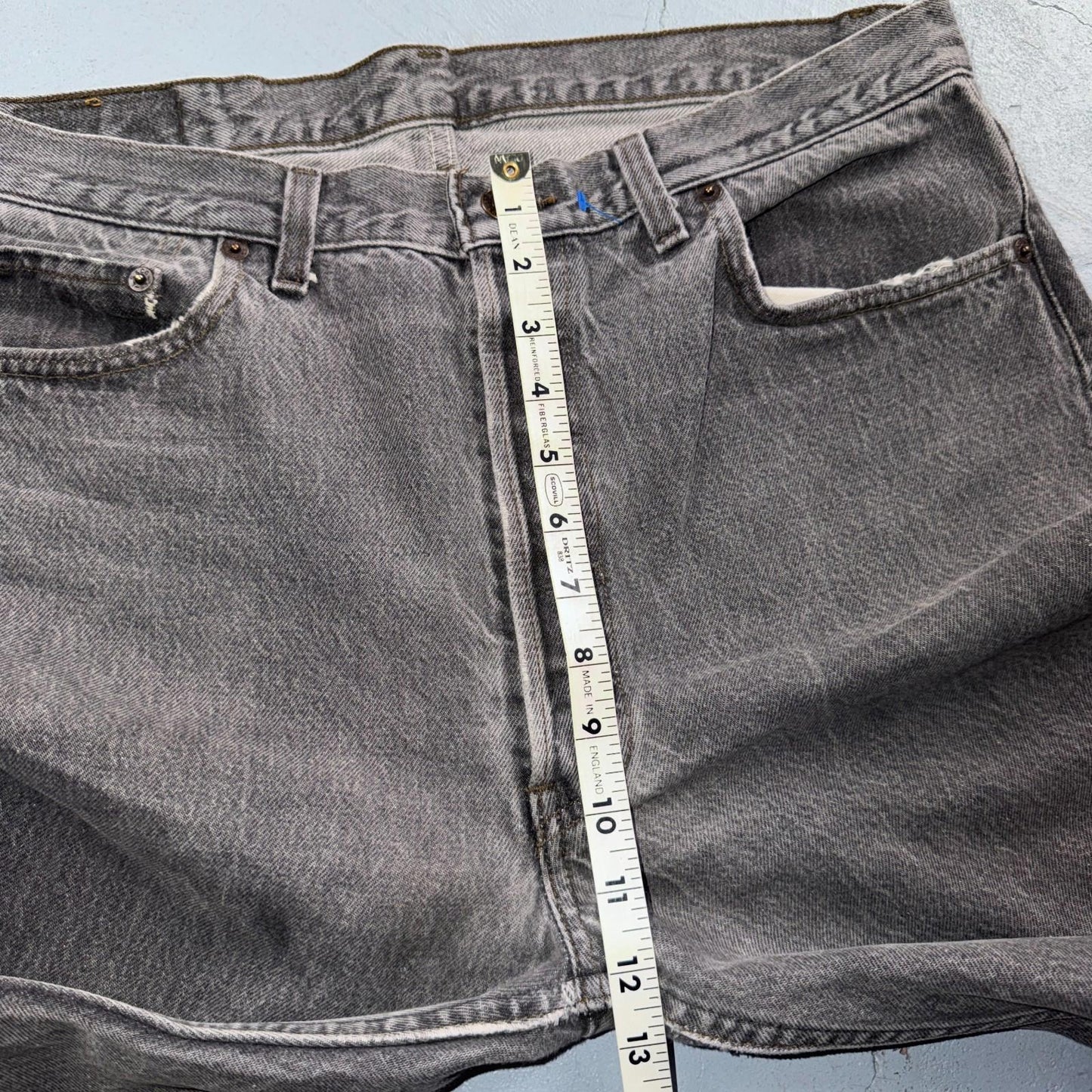 Levis 501 Vintage 80s USA XX Straight Leg Jeans Black Light Gray 36x34 Act 35x32