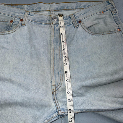 Levis 501 Vintage Y2K 90s XX Straight Leg Jeans Blue Light Wash 36x36 Act 35x32