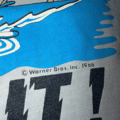 VTG 1986 Taz Tasmanian Devil HIT IT Single Stitch T-Shirt Sz XL Graphic Tee 80s
