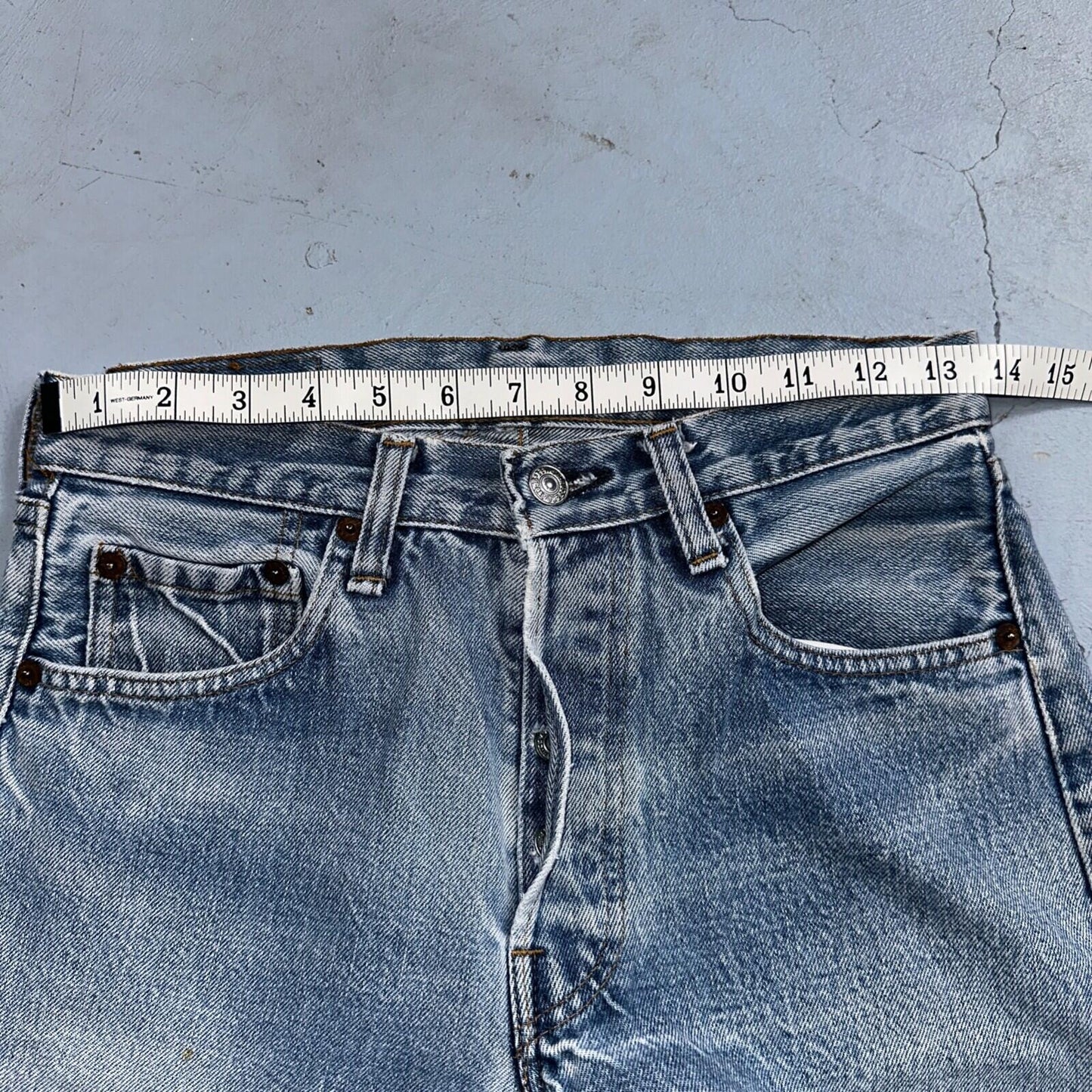 Levis 501 Vintage 80s Redline Selvedge USA XX Jeans Light Wash 29x38 Act 27x33