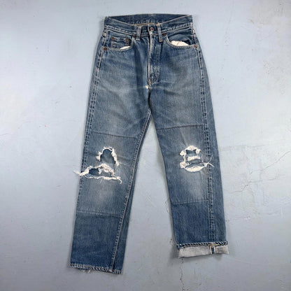 Levis Big E Vintage 50s Redline Hidden Rivets USA 1950s Jeans 503 501 Kids 24x26