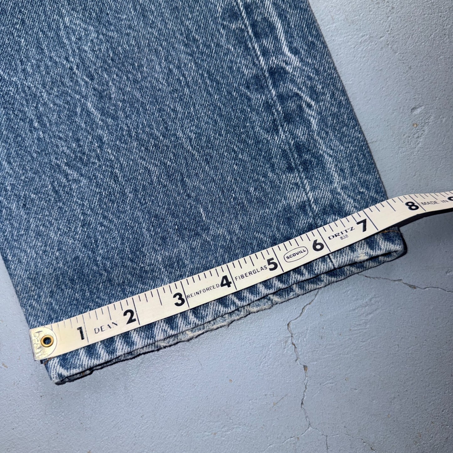 Levis 501 Vintage 80s USA XX Straight Leg Jeans Blue Light Wash 31x33 Act 28x29