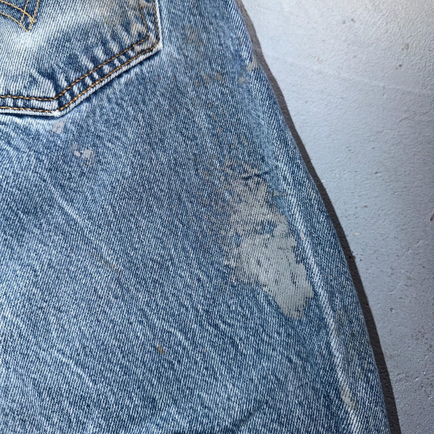 Levis 501 Vintage Y2K Mexico Straight Leg Jeans 35x34 90s Light Wash Act 32x29