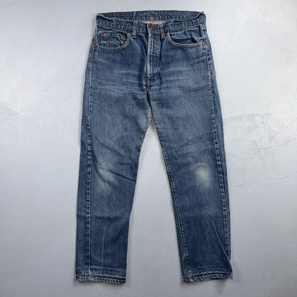 Levis 505 VTG 70s SS USA Single Stitch 1970s Jeans Med Wash Talon 33x30 Ac 32x29