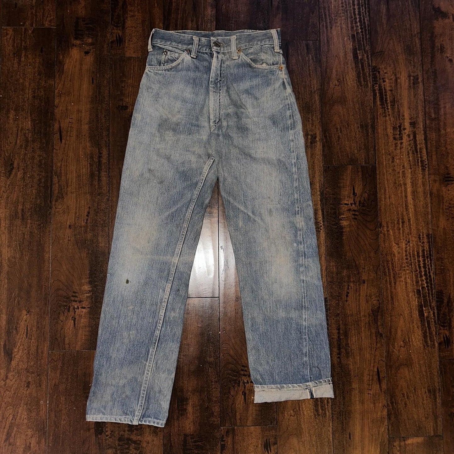 Bally True VTG 40s 50s Redline Selvedge Denim Jeans 1950s Levi’s Big E 27x30