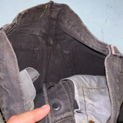 Levis 501 Vintage Y2K 90s XX Straight Leg Jeans Gray Light Wash 28x30 Act 27x28
