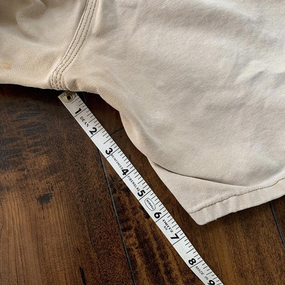 Vintage USA Made Carhartt Men's Thrashed Canvas Carpenter Shorts 90s Double Knee
