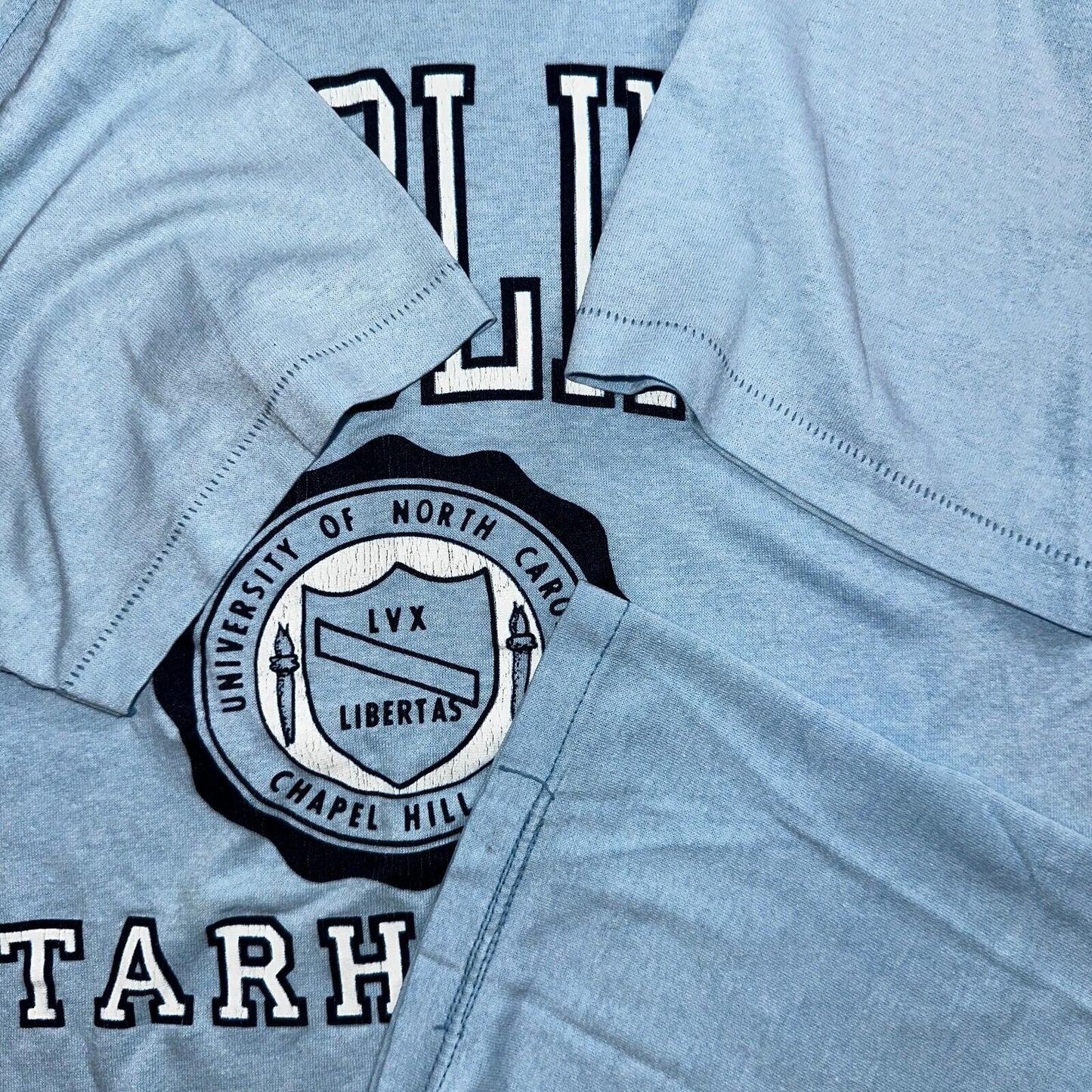 Carolina Tarheels 80s VTG T Shirt Blue UNC 1980s College University Graphic XL