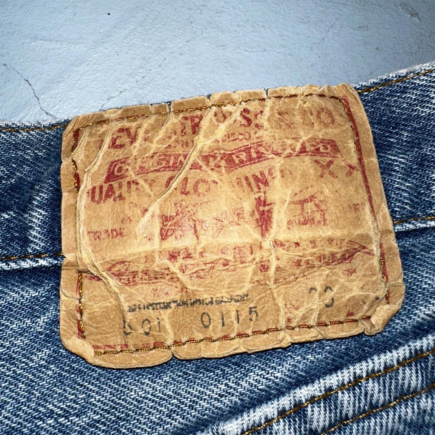 Levis 501 Vintage 80s USA XX Straight Leg Jeans Blue Light Wash Act 31x32