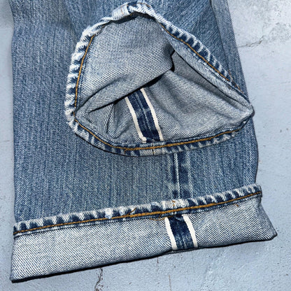 Levis 501 Vintage 80s Redline Selvedge USA XX Jeans Light Wash 36x36 Act 34x30