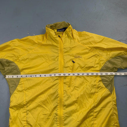 Patagonia Womens Jacket Yellow Medium Velocity Shell Windbreaker 90s VTG Hiking