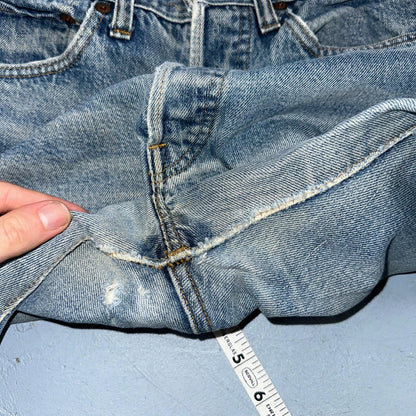 Levis 501 Vintage 80s Redline Selvedge USA XX Jeans Light Wash 30x36 Act 27x31