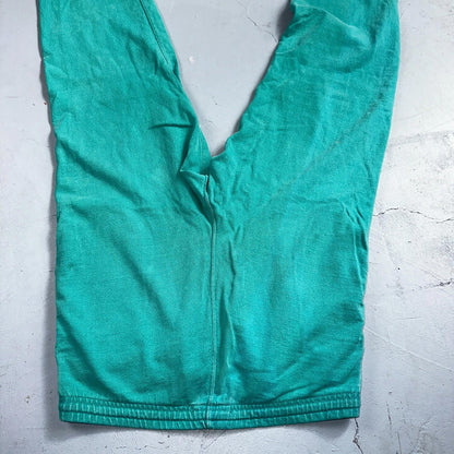 Vintage 90s Lands End Fleece Sweatpants Adult M Green Made In USA Champion