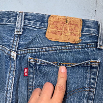 Levis 501 Vintage 80s Redline Selvedge USA XX Jeans Light Wash 29x32 Act 28x29