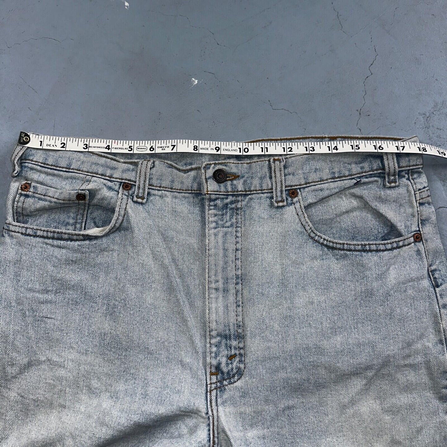Levis 505 Vintage 90s USA XX Jeans Blue 501 Light Wash 38x30 Act 36x28