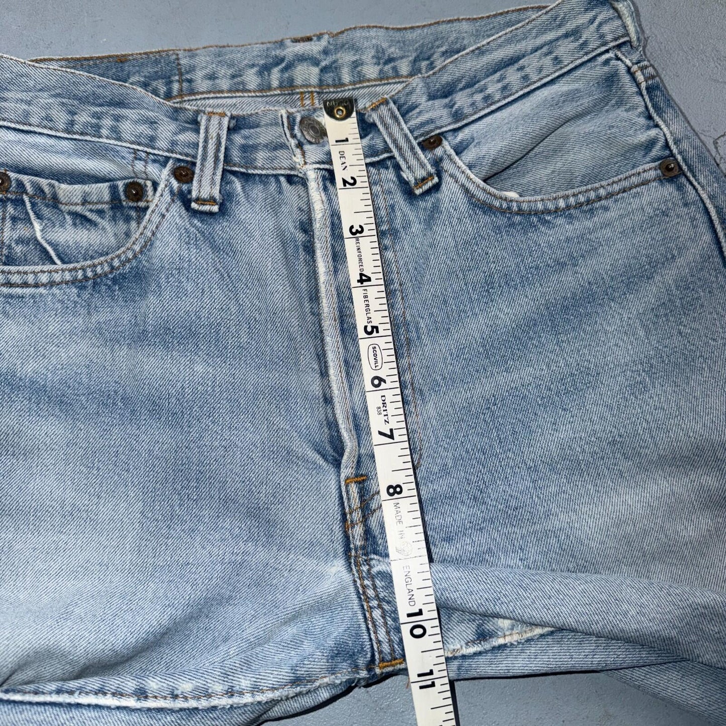 Levis 501 Vintage 80s Redline Selvedge USA XX Jeans Light Wash 30x30 Act 28x27