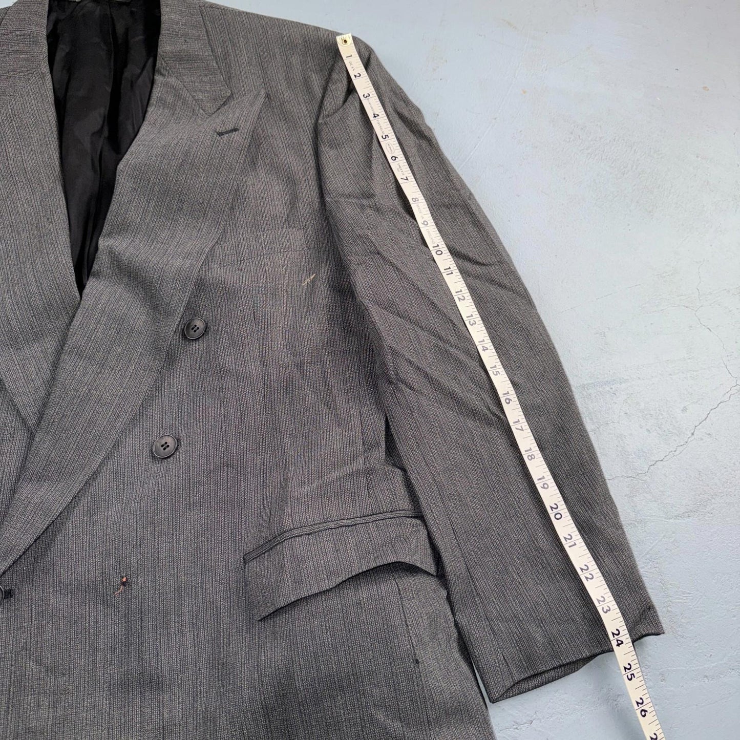 Nino Cerruti Men's Size 46 Double-Breasted Premium Blazer Jacket Made in USA