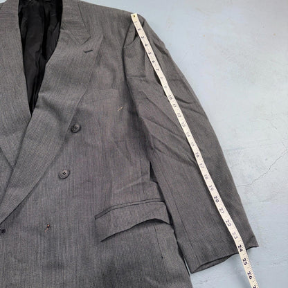 Nino Cerruti Men's Size 46 Double-Breasted Premium Blazer Jacket Made in USA