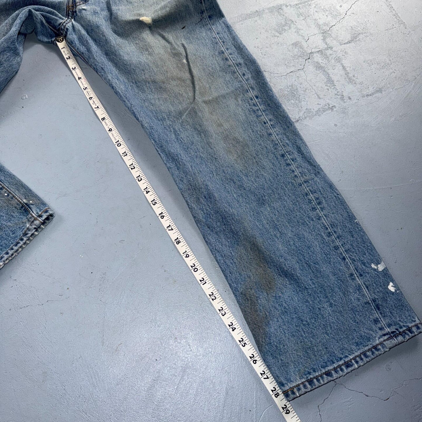 Levis 501 Vintage Y2K XX Straight Leg Jeans Blue Light Wash 36x30 Act 34x28