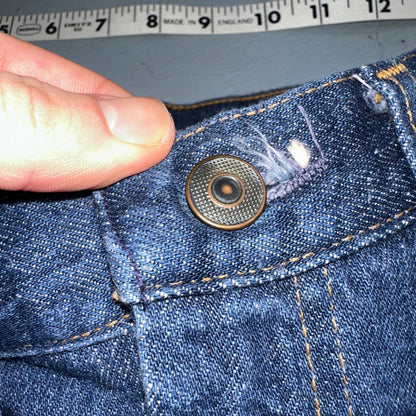 1970s VTG Workwear Denim Jeans Size 30x29 70s Rockabilly 501 High Rise Talon