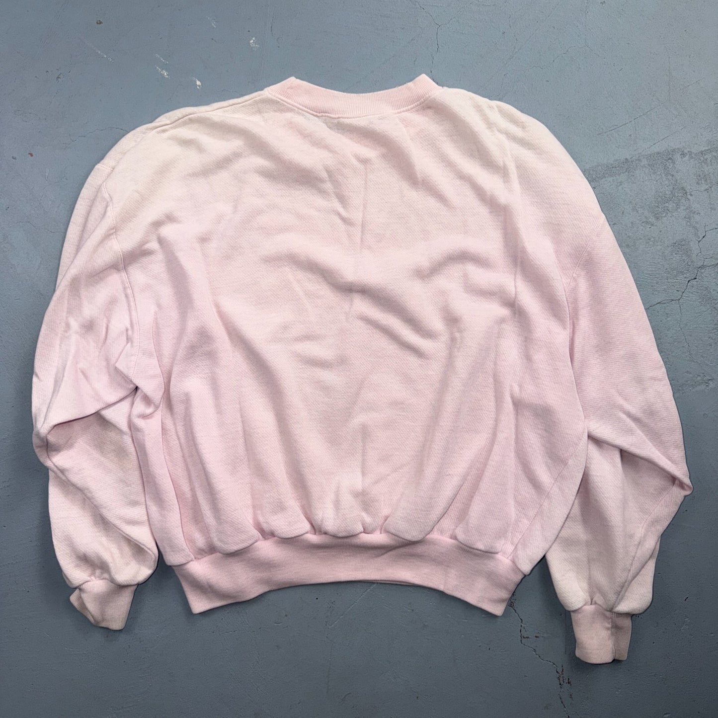 Vintage 90s Nike Mini Swoosh Embroidered Crewneck Sweatshirt Pink L Gray Tag