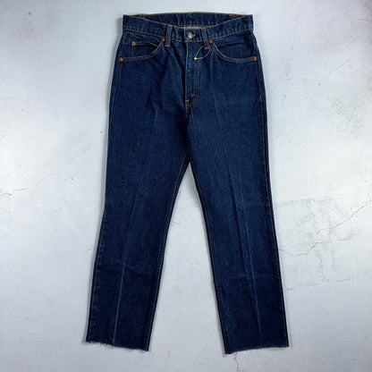 Levis 505 Vintage 80s USA Orange Tab Jeans 30x34 Blue Dark Wash 501 Act 29x28