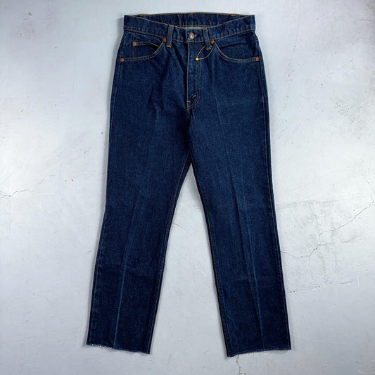 Levis 505 Vintage 80s USA Orange Tab Jeans 30x34 Blue Dark Wash 501 Act 29x28